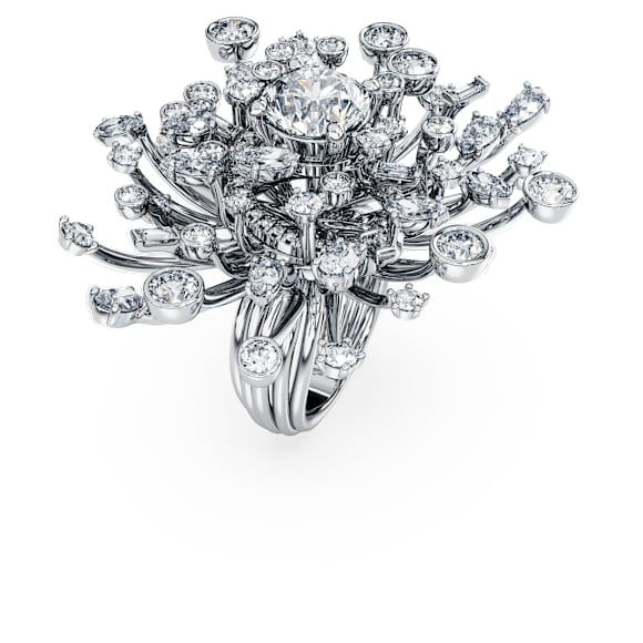 Bague Galaxy, Diamants de synthèse 9,5 ct tw, Formes variées, Or blanc 18 carats - Swarovski, 5701217