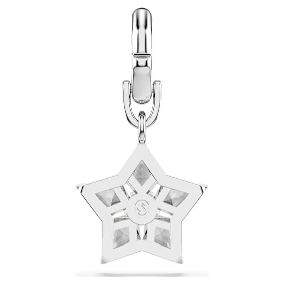 Charm Symbolica, Stella, Bianco, Placcato rodio - Swarovski, 5701276
