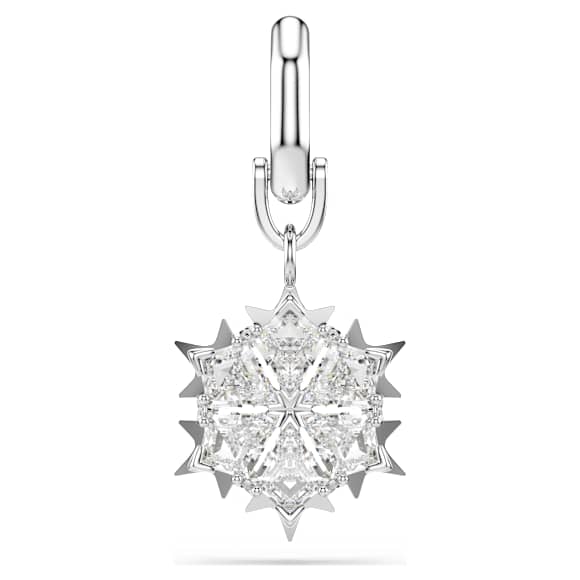 Symbolica Charm, Schneeflocke, Weiß, Rhodiniert - Swarovski, 5701278
