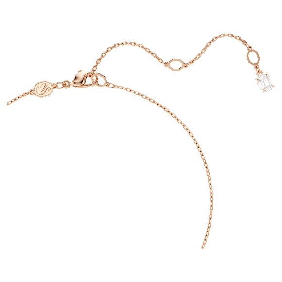 Hyperbola hanger, Verschillende slijpvormen, Wit, Roségoudkleurige toplaag - Swarovski, 5701494