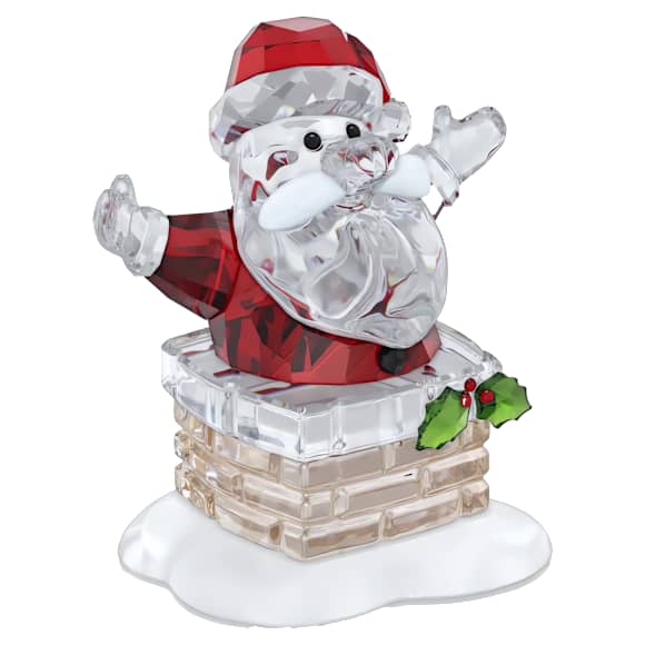 Holiday Cheers Santa Claus and Chimney - Swarovski, 5701507