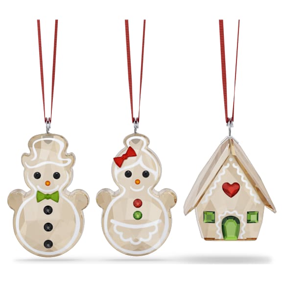 Holiday Cheers Gingerbread Ornament Set - Swarovski, 5701511