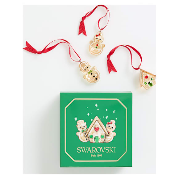 Holiday Cheers Ornament Peperkoek Set - Swarovski, 5701511