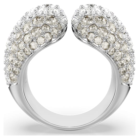 Sublima cocktail ring, Round cut, White, Rhodium plated - Swarovski, 5701574