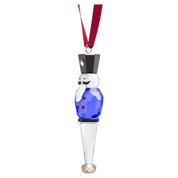 Holiday Cheers Nutcracker Ornament, Blue - Swarovski, 5701868