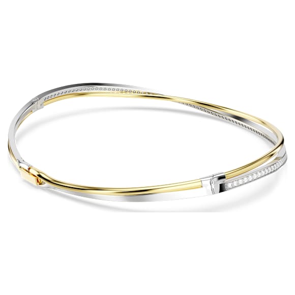 Hyperbola choker, Round cut, White, Mixed metal finish - Swarovski, 5702409