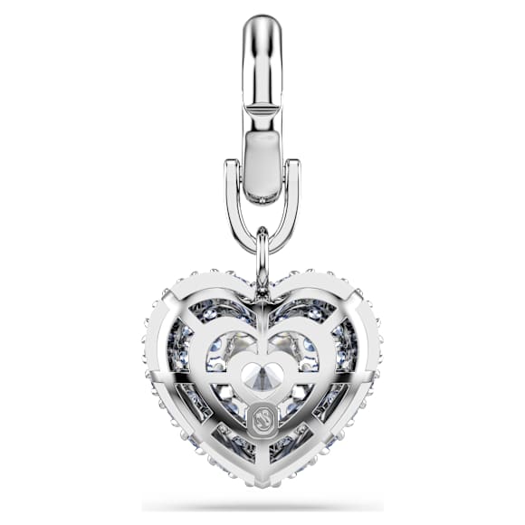 Charm Symbolica, Cœur, Bleu, Métal rhodié - Swarovski, 5702701