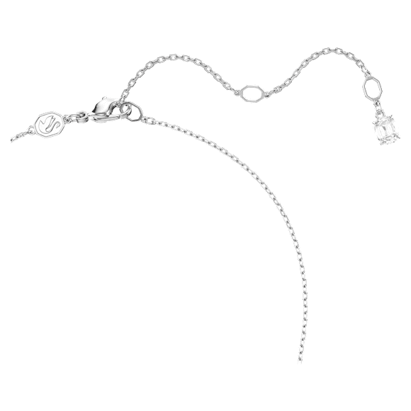 Matrix Halskette, Rundschliffe im Farbverlauf, Weiß, Rhodiniert - Swarovski, 5705396
