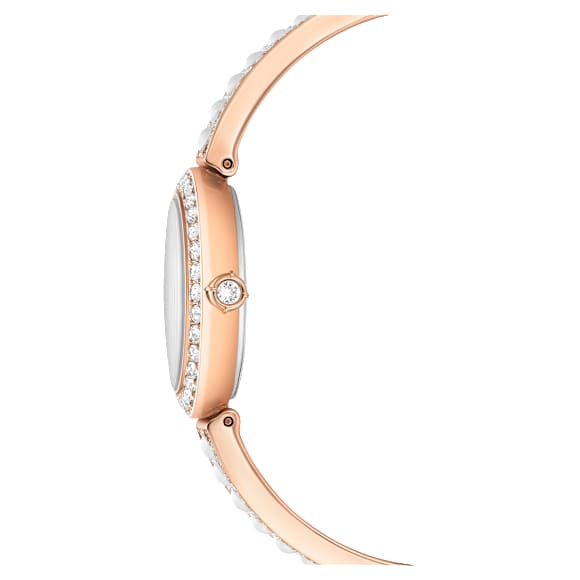 Orologio bangle Matrix Pearl, Fabbricato in Svizzera, Bracciale in cristallo, Finitura in tono oro rosa - Swarovski, 5705406