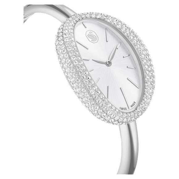 Imber bangle Saat, İsviçre Üretimi, Metal bileklik, Gümüş Rengi, Paslanmaz çelik - Swarovski, 5705419