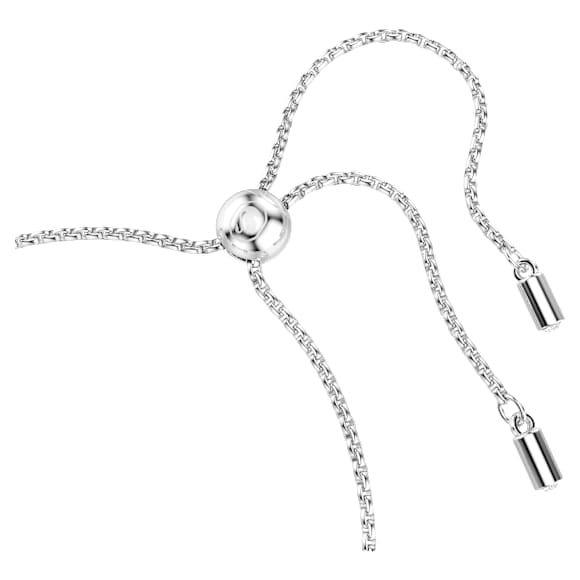 Imber armband, Verschillende ronde slijpvormen, Wit, Rodium toplaag - Swarovski, 5705451