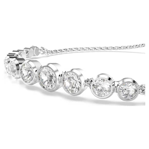 Imber Tennisarmband, Blandade runda slipningar, Vit, Rodiumpläterad - Swarovski, 5705451