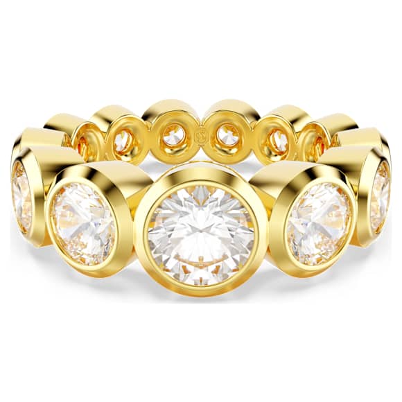 Imber ring, Mixed round cuts, White, Gold-tone plated - Swarovski, 5705476