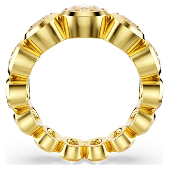 Imber ring, Mixed round cuts, White, Gold-tone plated - Swarovski, 5705476
