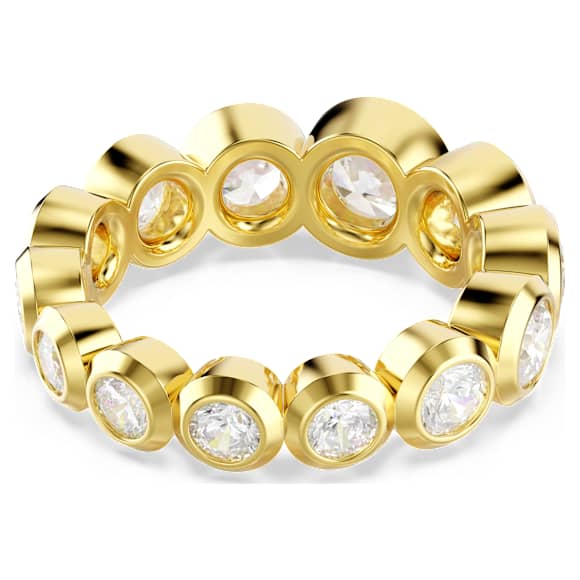 Imber gyűrű, Vegyes körmetszések, Fehér, 18 kt-os aranybevonat - Swarovski, 5705477