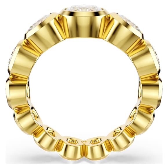 Imber แหวน, เจียระไนทรงกลมแบบผสม, ขาว, ตกแต่งผิวด้วยทองคำ 18K - Swarovski, 5705478