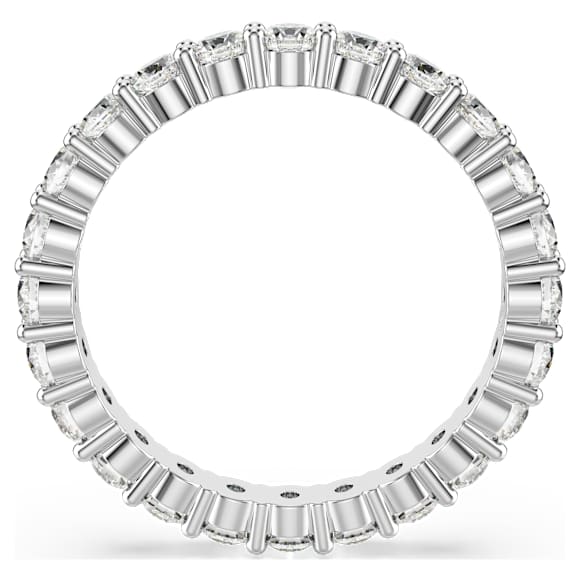 Matrix Vittore Ring, Rundschliff, Weiß, Silberfarbenes Finish - Swarovski, 5705604