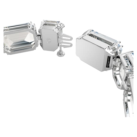 Millenia Tennis bracelet, Octagon cut, White, Rhodium plated - Swarovski, 5705770