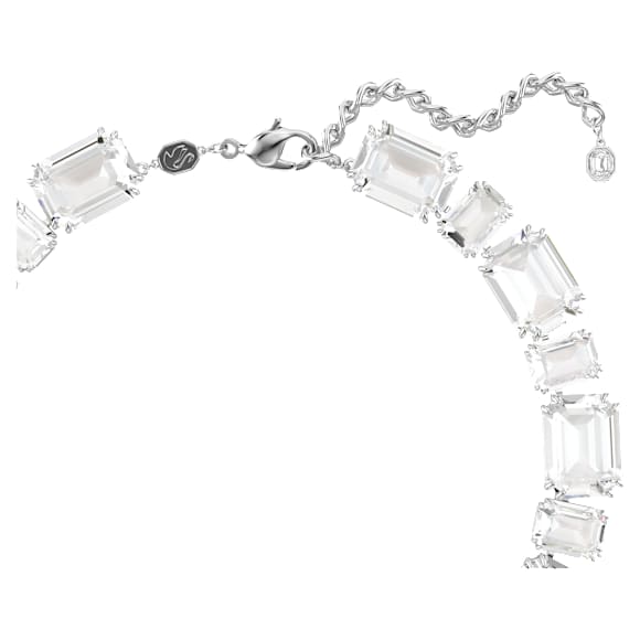Millenia Halskette, Verschiedene Schliffe, Weiß, Rhodiniert - Swarovski, 5705799