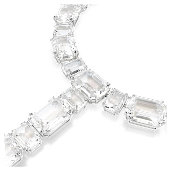 Millenia Halskette, Verschiedene Schliffe, Weiß, Rhodiniert - Swarovski, 5705799