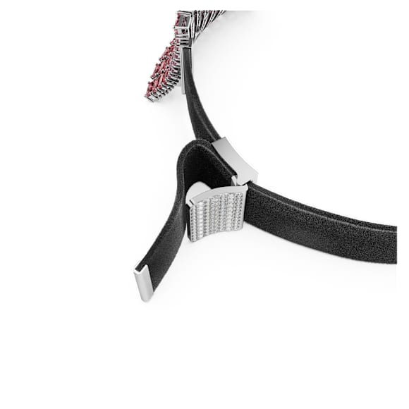 Matrix choker, Baguette cut, Pink, Rhodium plated - Swarovski, 5705800