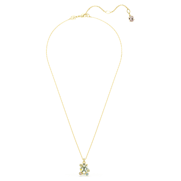 Pandantiv Gema, Tăieturi mixte, Multicolor, Placat cu auriu - Swarovski, 5705816