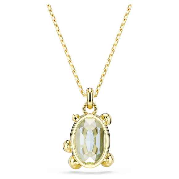 Pandantiv Gema, Tăieturi mixte, Multicolor, Placat cu auriu - Swarovski, 5705816