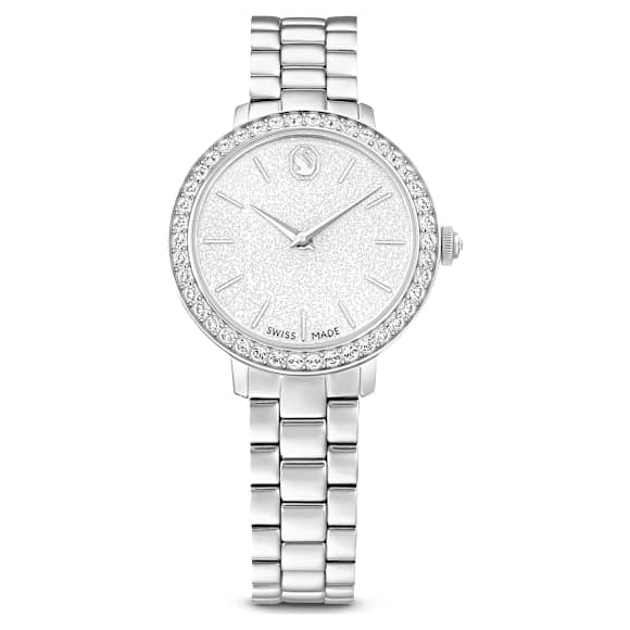Watch, Swiss Made, Metal bracelet, Silver Tone, Stainless steel - Swarovski, 5706182