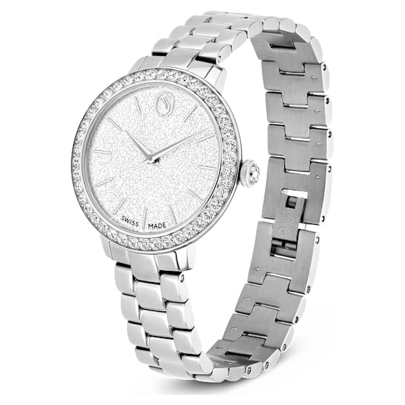 Watch, Swiss Made, Metal bracelet, Silver Tone, Stainless steel - Swarovski, 5706182