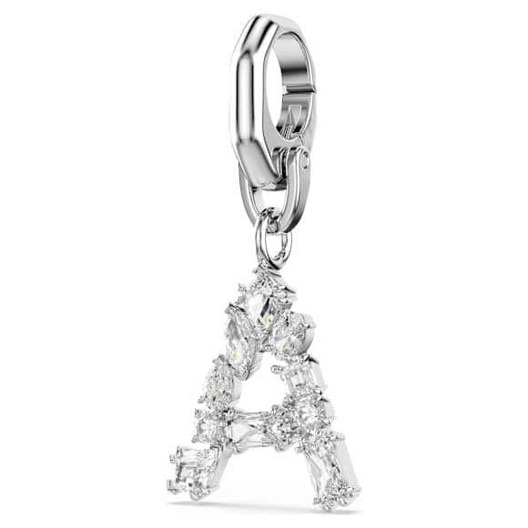 Charm Symbolica, A, Blanc, Métal rhodié - Swarovski, 5706333