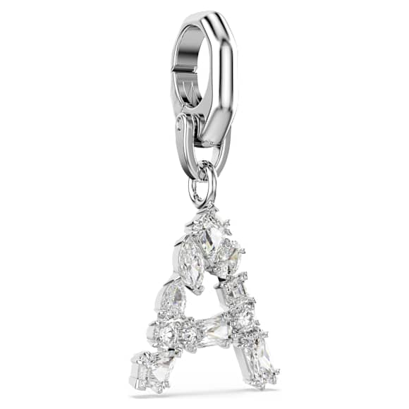 Charm Symbolica, A, Blanc, Métal rhodié - Swarovski, 5706333