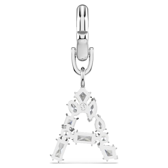 Charm Symbolica, A, Blanc, Métal rhodié - Swarovski, 5706333