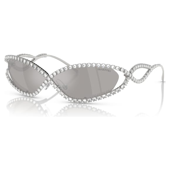 แว่นกันแดด, SK7024, โทนสีเงิน - Swarovski, 5706549