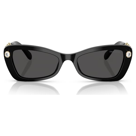 Sunglasses, Butterfly shape, SK6033, Black - Swarovski, 5706550