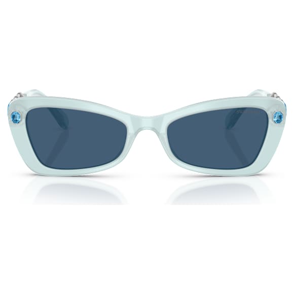 Sunglasses, Butterfly shape, SK6033, Blue - Swarovski, 5706553