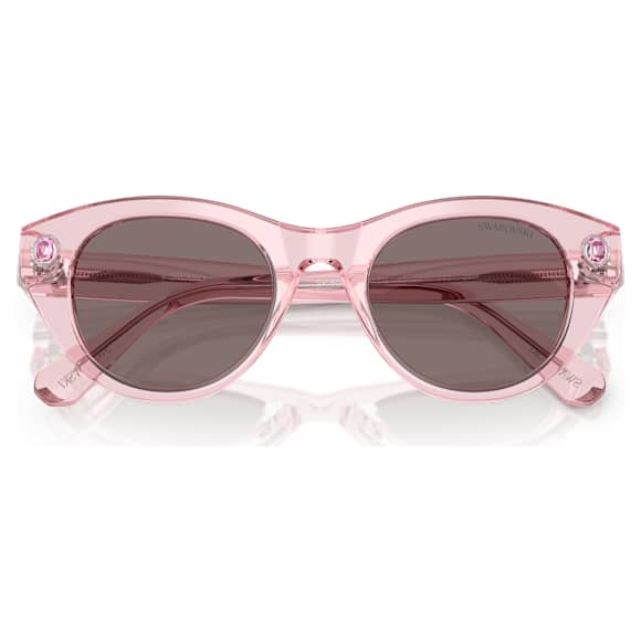 Sunglasses, Round shape, SK6025, Pink - Swarovski, 5706556