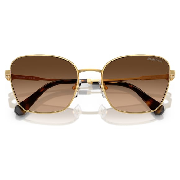 Sunglasses, Square shape, SK7029, Gold tone - Swarovski, 5706557