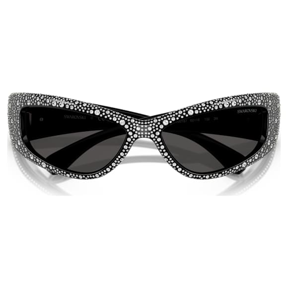 Zonnebril, Maskervorm, SK6027, Zwart - Swarovski, 5706558