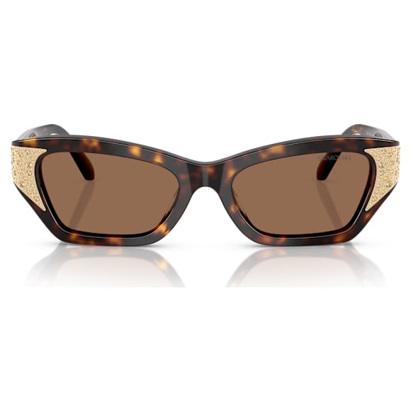 Sunglasses, Cat-eye shape, SK6029, Brown - Swarovski, 5706559