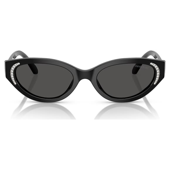 Lunettes de soleil, Style Cat-eye, SK6030, Noires - Swarovski, 5706560