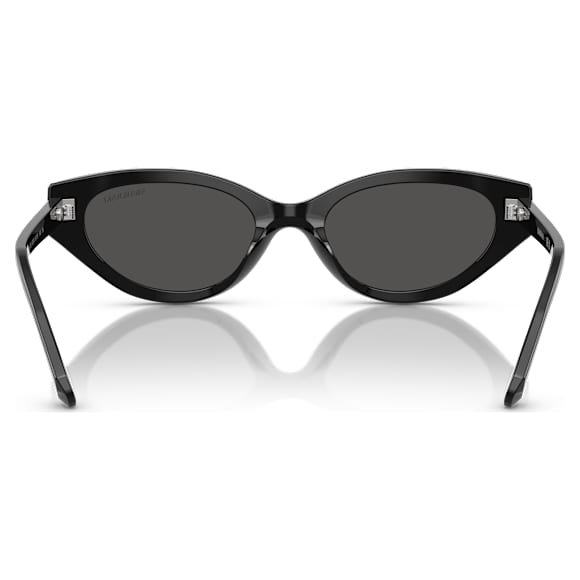 Lunettes de soleil, Style Cat-eye, SK6030, Noires - Swarovski, 5706560
