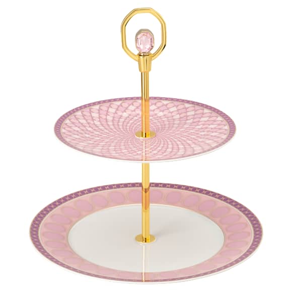 Signum 點心盤, 瓷器, 小, 粉紅色 - Swarovski, 5706880