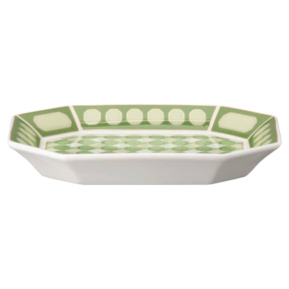 Signum tray, Porcelain, Small, Green - Swarovski, 5706887