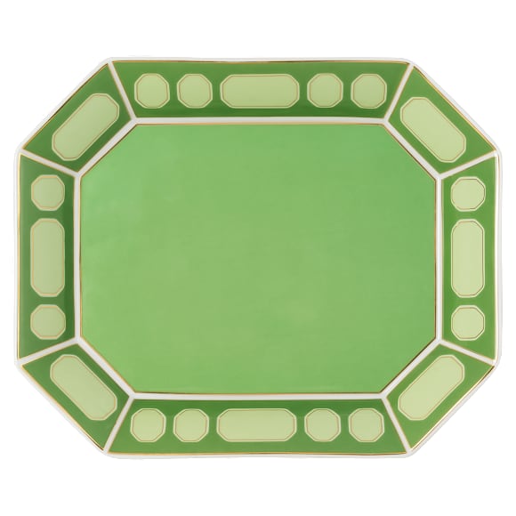 Plateau Signum, Porcelaine, Large, Vert - Swarovski, 5706888