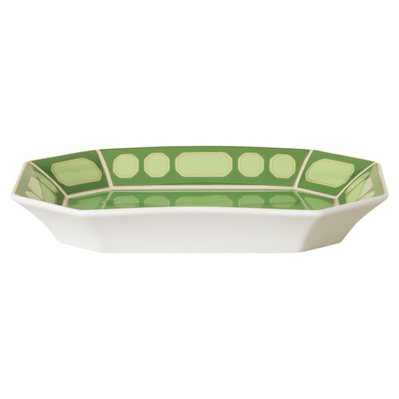 Signum tray, Porcelain, Large, Green - Swarovski, 5706888