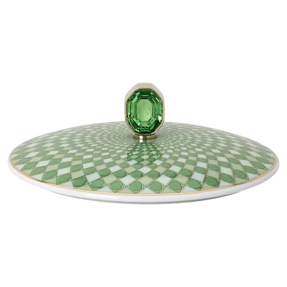 Signum box, Porcelain, Green - Swarovski, 5706893