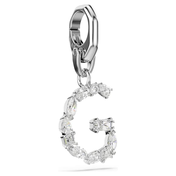 Charm Symbolica, G, Bianco, Placcato rodio - Swarovski, 5707219