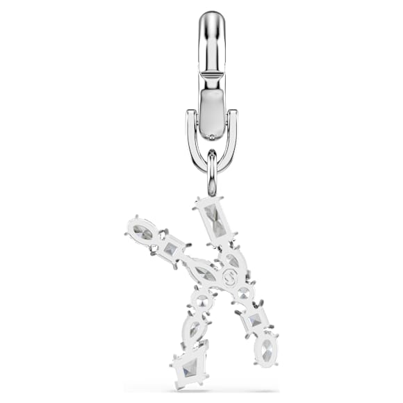 Charm Symbolica, K, Blanc, Métal rhodié - Swarovski, 5707220
