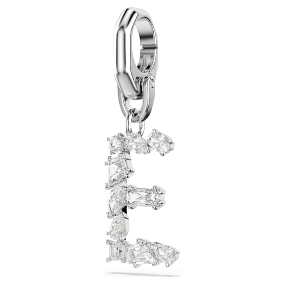 Charm Symbolica, E, Bianco, Placcato rodio - Swarovski, 5707221