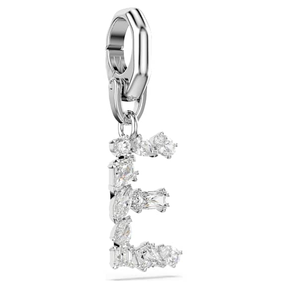 Charm Symbolica, E, Bianco, Placcato rodio - Swarovski, 5707221